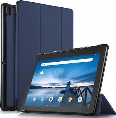Tri-Fold Flip Cover Piele artificială / Silicon Albastru (Lenovo Tab M10 (a treia generație) 10.1'') 4353450300344