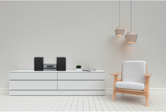 Kenwood Ηχοσύστημα 2.0 M-918DAB-H 100W με CD / Digital Media Player, WiFi και Bluetooth Ασημί