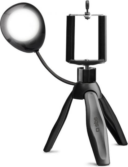 SBS Selfie-Stative Ring Light mit Aufhelllicht Schwarz