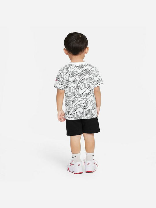 Nike Kinder Set mit Shorts Sommer 2Stück Weiß