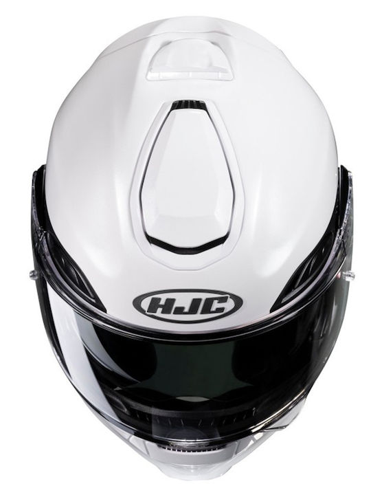 HJC Rpha 91 Pearl White Κράνος Μηχανής Flip-Up με Sunvisor