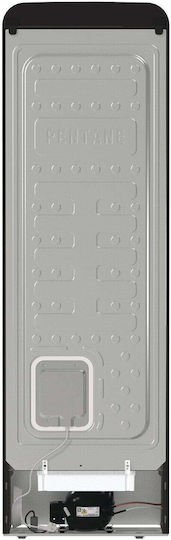 Hisense Retro Fridge-Freezer 300lt Total NoFrost H194xW60xD66.1cm Black RB390N4RBD