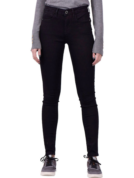 Guess Γυναικείο Jean Παντελόνι σε Super Skinny Εφαρμογή Μαύρο
