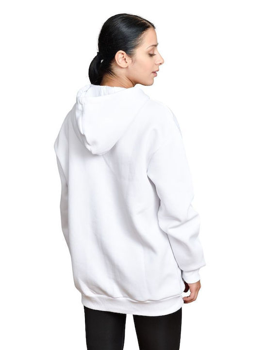 Target Women's Long Hooded Sweatshirt White