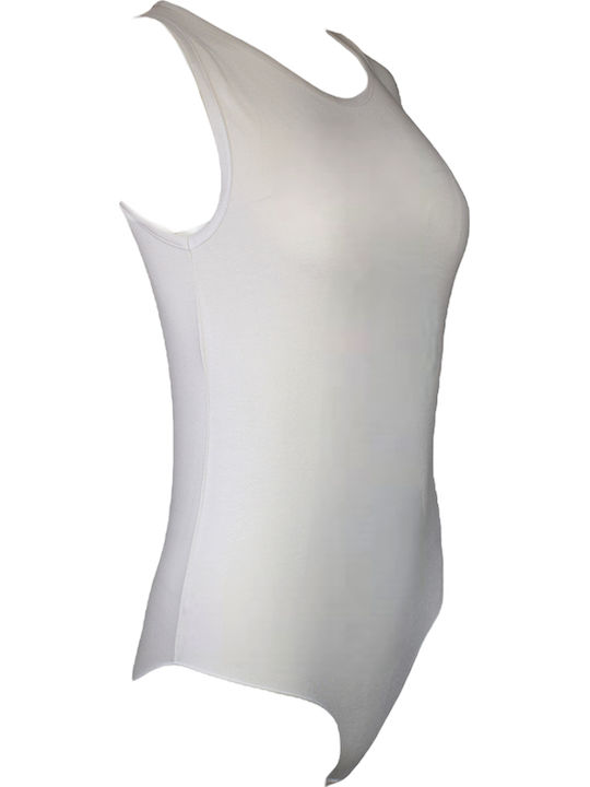 Lingerie Sleeveless Bodysuit White