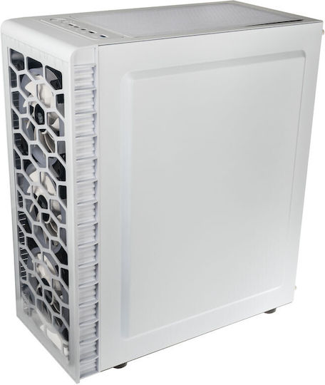 Kolink Observatory Lite Gaming Midi Tower Κουτί Υπολογιστή με Πλαϊνό Παράθυρο και RGB Φωτισμό Λευκό