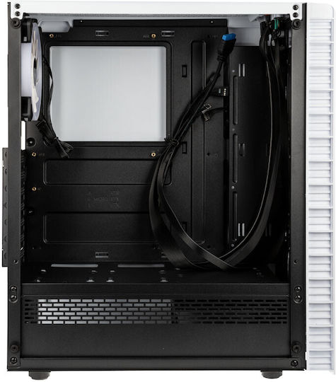 Kolink Observatory Lite Gaming Midi Tower Κουτί Υπολογιστή με Πλαϊνό Παράθυρο και RGB Φωτισμό Λευκό
