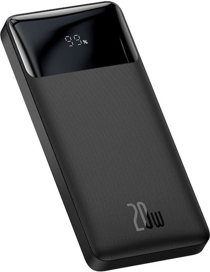 Baseus Bipow Overseas Edition Power Bank 10000mAh 20W με 2 Θύρες USB-A και Θύρα USB-C Μαύρο