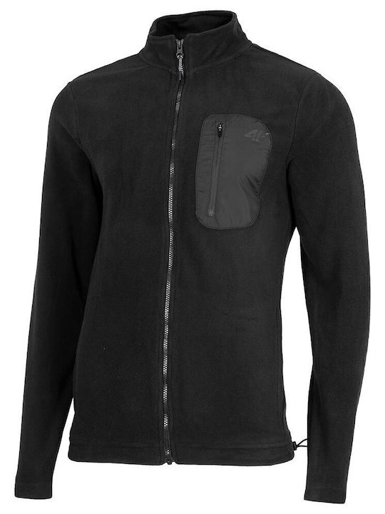 Ανδρική Ζακέτα Fleece Μαύρη