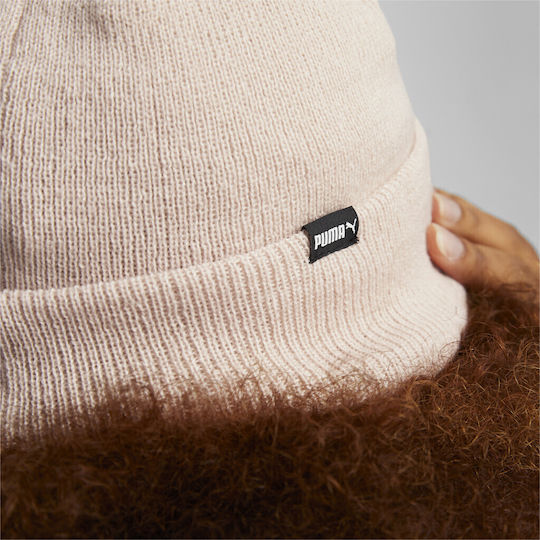 Beanie Beanie with Rib Knit in Pink color