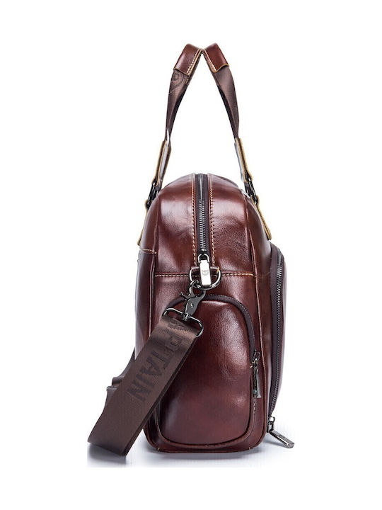 GWB-047 Leather Men's Briefcase Brown