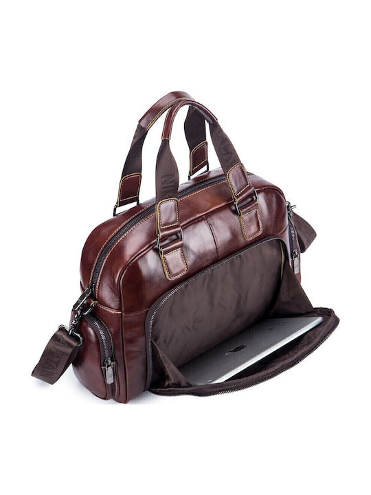 GWB-047 Leather Men's Briefcase Brown