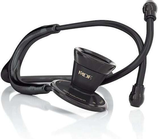 MDF Instruments ProCardial Cardiology Adults Non Chill Double Head Stethoscope Black