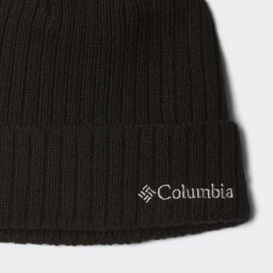 Watch Cap Beanie Unisex Σκούφος Πλεκτός σε Μαύρο χρώμα