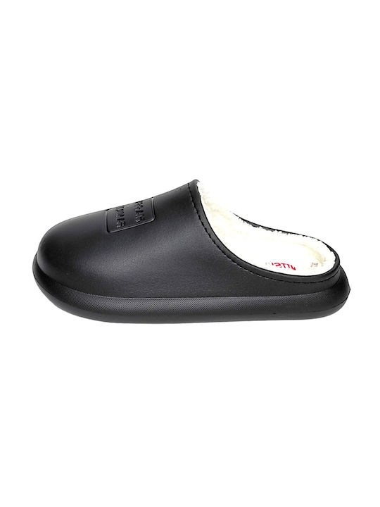 Mitsuko Women's Slipper In Black Colour