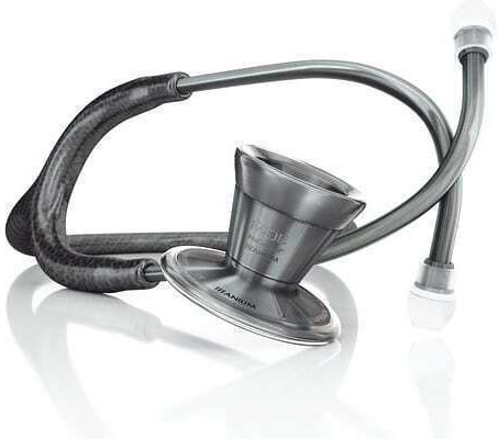 MDF Instruments ProCardial Кардиологичен Стетоскоп Непрекъснато с Двоен Конус Титан-въглеродова фибра / Металика Сив