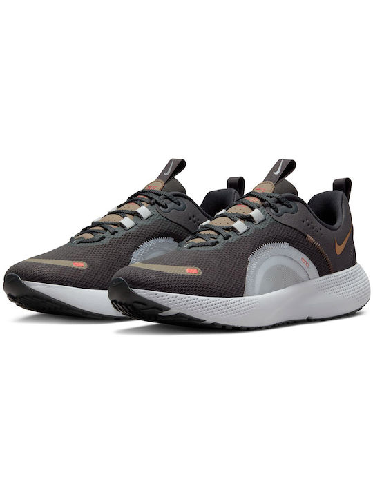 Nike React Escape Run 2 Damen Sportschuhe Laufen Dark Smoke Grey / Olive Grey / Metallic Silver / Metallic Copper