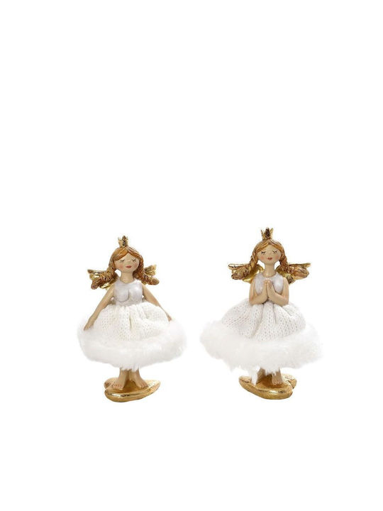 Espiel Christmas Figure Cherub White Height 10.5cm