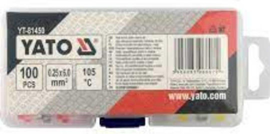 Yato Heat-Shrink Tubing Case with Internal Adhesive and Shrinkage Ratio 2:1 Red YT-81450