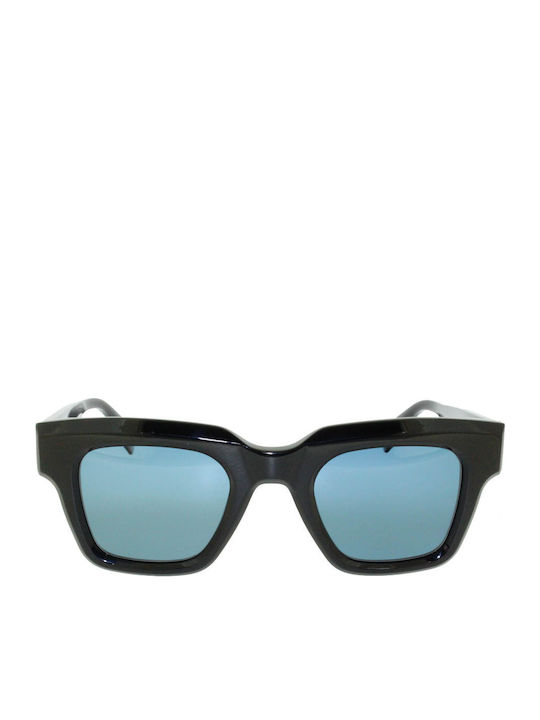 Gigi Barcelona Kant Unisex Sunglasses with Black Plastic Frame and Blue Polarized Lens 6745/1