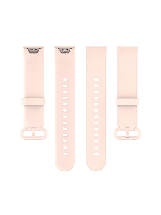 Litchi Texture Armband Synthetisches Leder Light Pink (Mi Watch Lite)