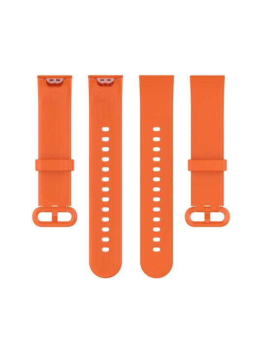 Litchi Texture Armband Silikon Orange (Mi Watch Lite)