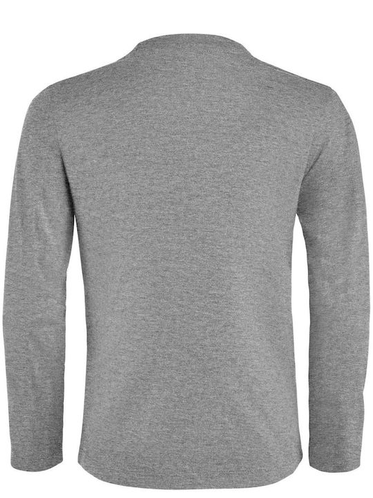 Kids Long Sleeve Unisex "Ninjago Ninja Eyes", Grey Melange