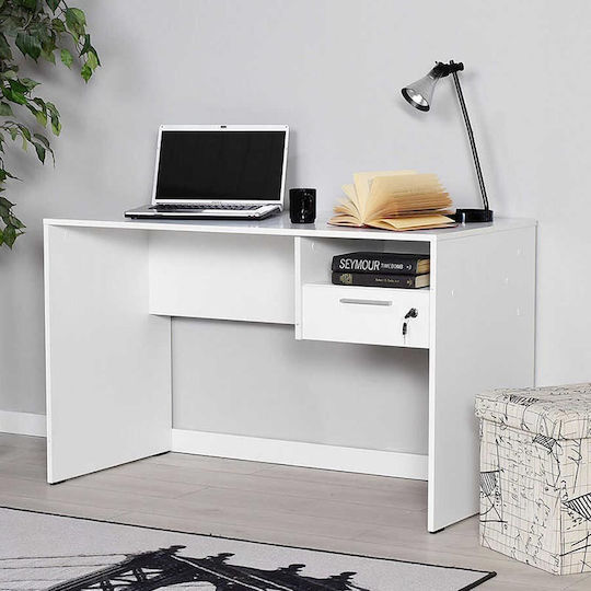 Schreibtisch Holz White 120x60x75cm