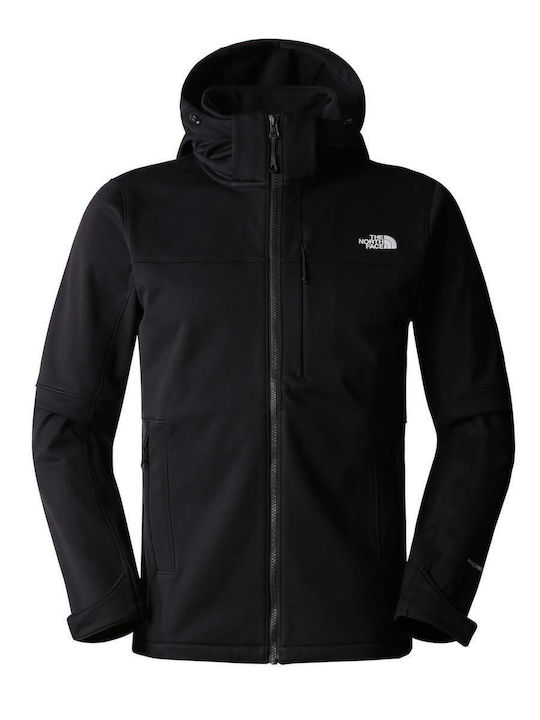 Diablo Men's Winter Softshell Jacket Waterproof and Windproof Black