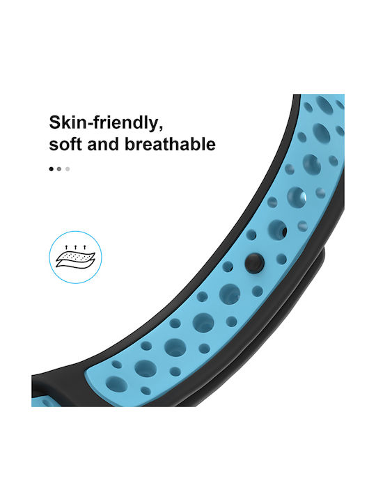 Sonique Sport Λουράκι Σιλικόνης με Pin Μαύρο / Κόκκινο (Mi Smart Band 5/Mi Smart Band 6)