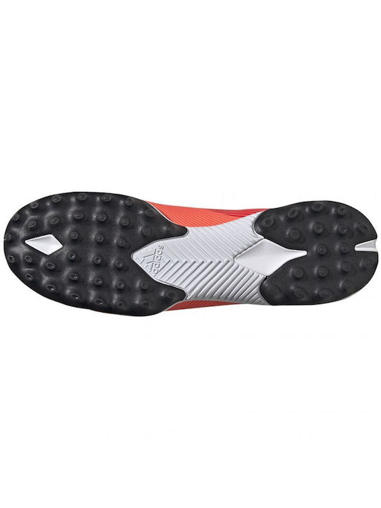 Adidas Nemeziz 19.3 TF Ψηλά Ποδοσφαιρικά Παπούτσια με Σχάρα Signal Coral / Core Black / Glory Red