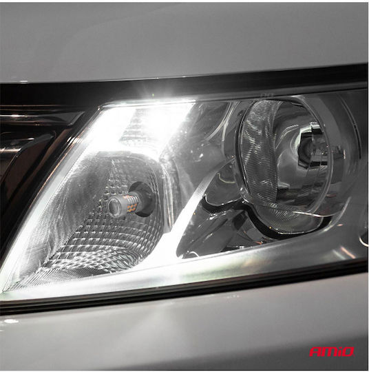 AMiO Λάμπες Αυτοκινήτου T10 / W5W Canbus LED 5600K Ψυχρό Λευκό 12V 2.2W 2τμχ /AM