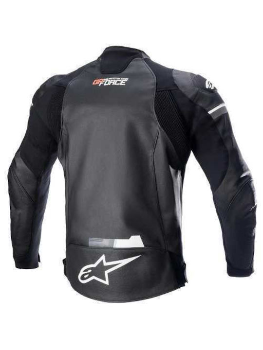 Alpinestars GP Force Winter Herren Motorradjacke Leder Schwarz