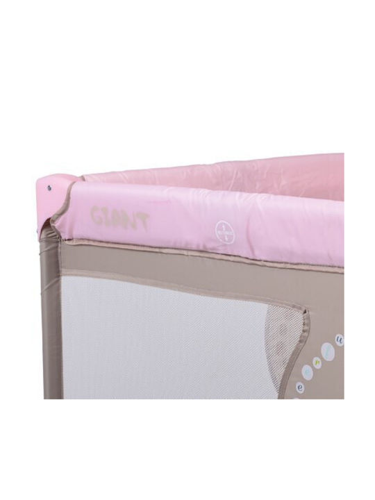 Moni Giant Park with Mattress Light Pink 93x93cm