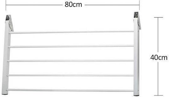 Grekon Folding Wall Clothes Drying Rack Made of Aluminum 80x40cm