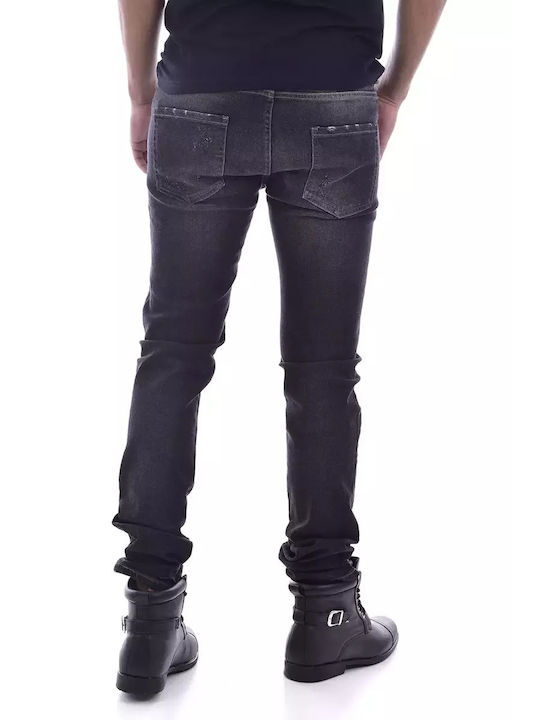 Philipp Plein Men's Jeans Pants in Regular Fit Black