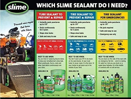 Slime Ανταλλακτικό Υγρό Επισκευής Ελαστικών με Σαμπρέλα 3800ml