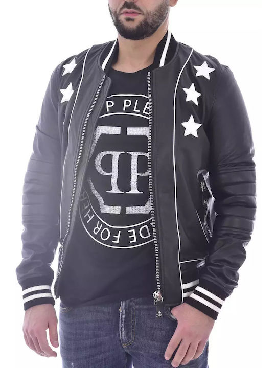 Philipp Plein Men's Bomber Jacket Black