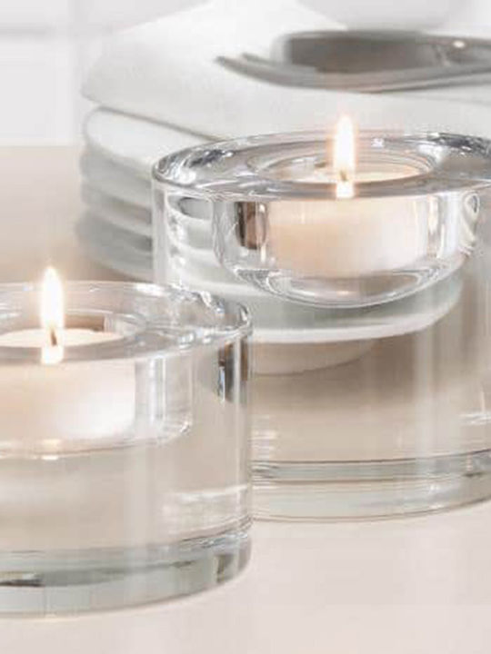 Orrefors Candle Holder suitable for Tealights Crystal Transparent 3.6x3.6cm 1pcs