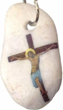 Kostibas Fashion Jesus Necklace Black