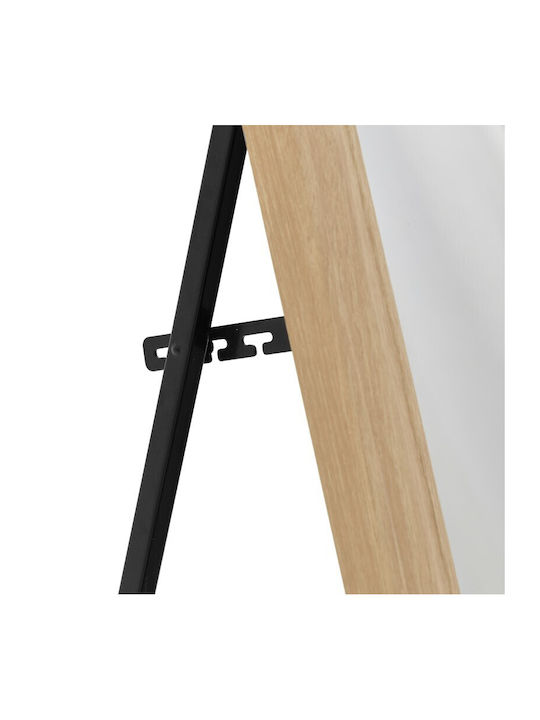 Click Boden- oder Standspiegel mit Beigem Holzrahmen 155x35cm