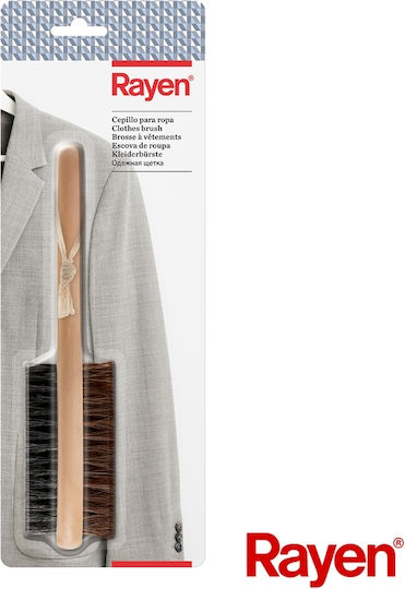 Rayen 2084 Wooden Cleaning Brush with Handle Brown