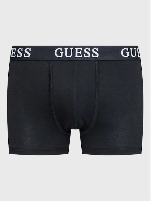 Guess Boxeri pentru bărbați Negru/gri/verde 3Pachet