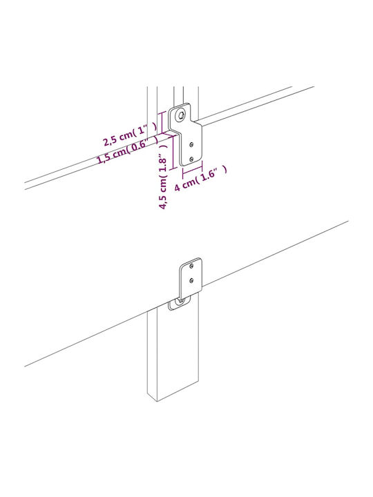 Pat Single Tapitat Cu Material Ecru Pentru Saltea 100x200cm