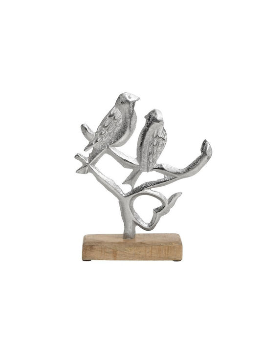 Inart Decorative Bird made of Metal 18x5x22cm 1pcs