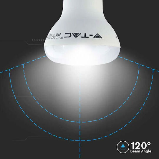 V-TAC LED-Lampe 8.5W 100mm für Fassung E27 und Form R63 Naturweiß 806lm