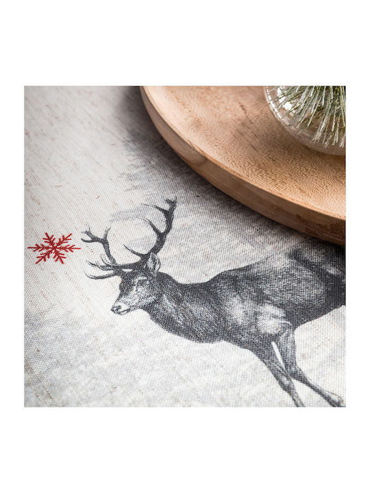 Gofis Home Weihnachtlich Tischtuch Stoff Gray L135xB135cm.