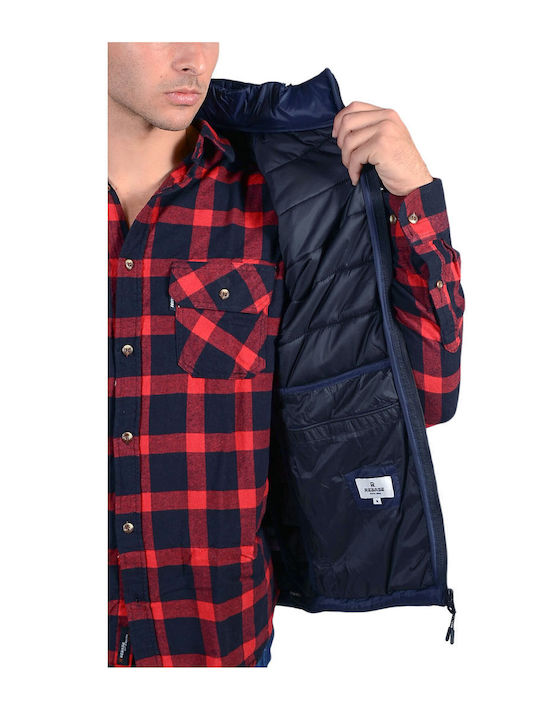 Αμάνικο Μπουφάν Puffer Navy Μπλε