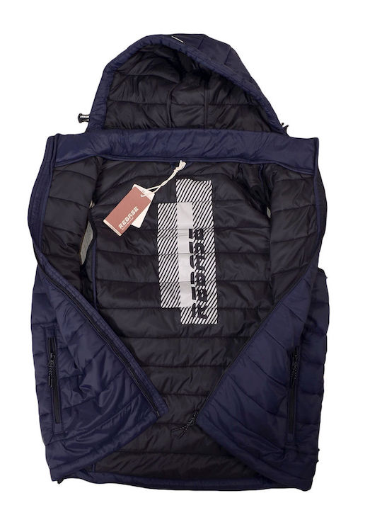 Αμάνικο Μπουφάν Puffer Navy Μπλε