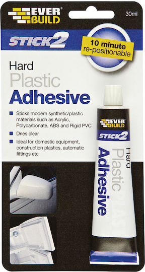 Everbuild Plastic Glue Transparent 30ml 482347